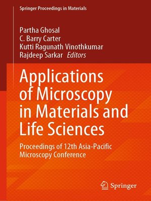 cover image of Applications of Microscopy in Materials and Life Sciences